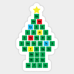 Christmas Chemistree Sticker